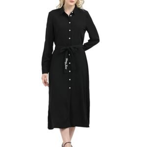 Tommy Hilfiger Women's Polyester A-Line Calf Length Casual Dress