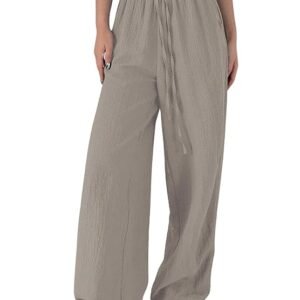 GRECIILOOKS Trouser for Women | Loose Fit High-Waist Korean Pants | Formal Track Pant for Woman | Cargo Style Baggy Trendy